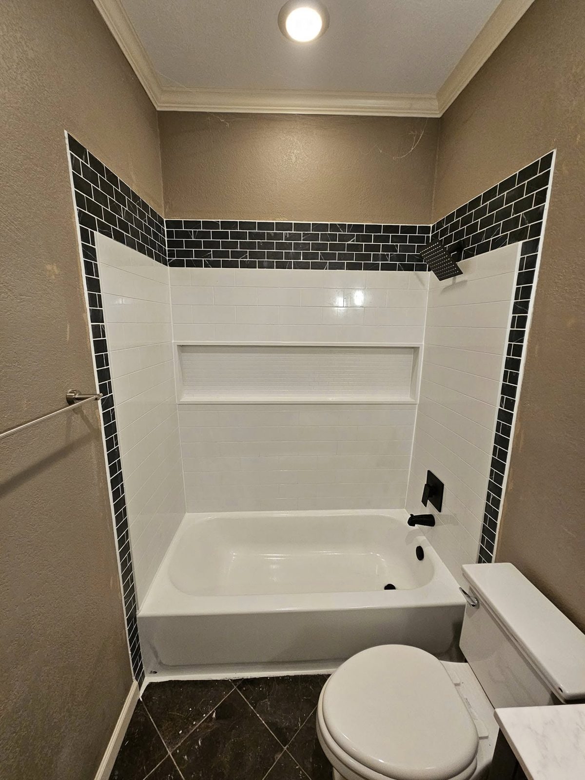 Bathroom remodel with tile surround in Weatherford, TX